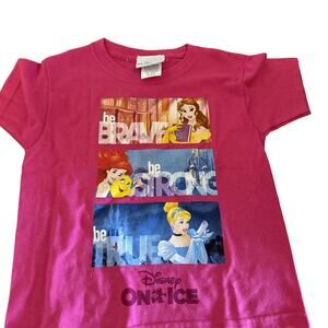 Disney On Ice Princess Youth XS Shirt Mermaid Cinderalla Bella